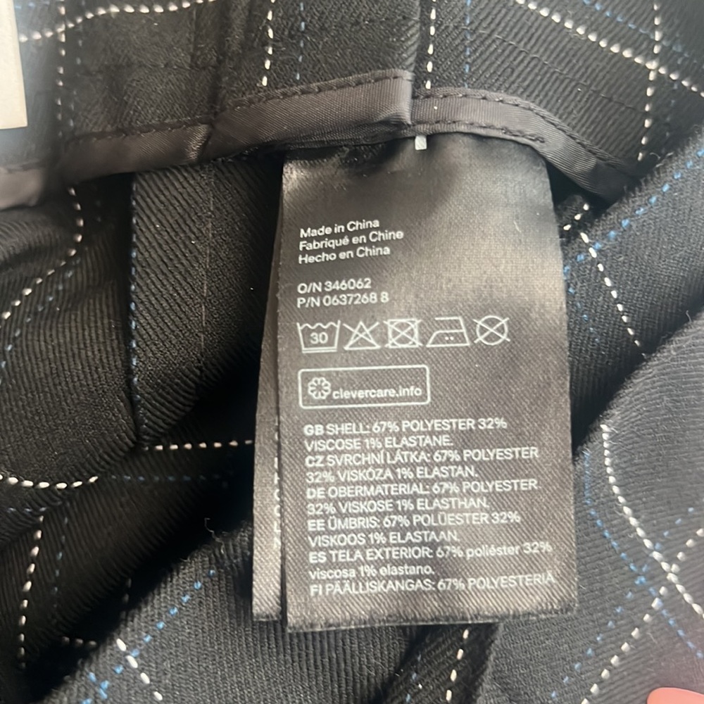 H&M Window Pane Paper Bag Skirt w/pockets - Picture 4 of 5